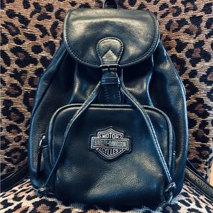 Vintage Harley Davidson Women’s Leather Backpack